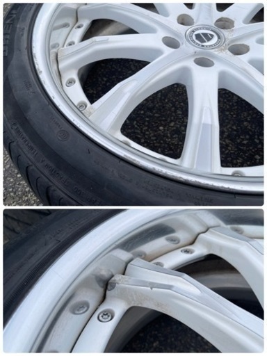 札幌市搬入可 限定カラー WORK SCHWERT ワーク シュヴァート SW4 20×8.5J 5H 114.3 ET+35 ホワイト 深リム アルファード ヴェルファイア クラウン カムリ エスティマ マークX