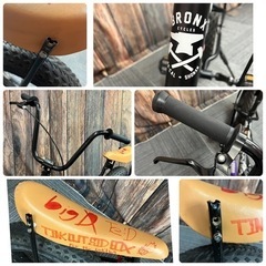 BRONX ファットバイク ブロンクス マウンテン 20BRONX-CUSTOM 20インチ 極太タイヤ  マットブラック×ブラックリム ビーチクルーザーの画像