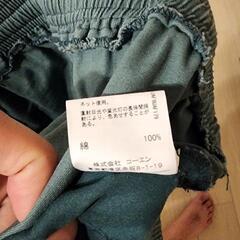 グリーン イージーパンツの画像