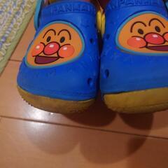 ★アンパンマン　クロックス風サンダル　青　15cmの画像