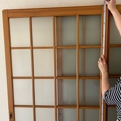 室内　ガラス引き戸