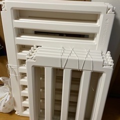 ベビーサークル　modern 白　113×180cm　の画像