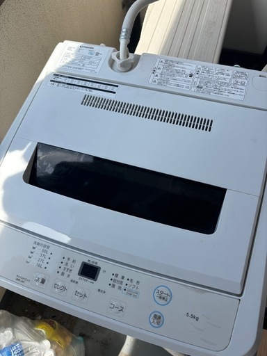 洗濯機　2020年購入　5.5KG