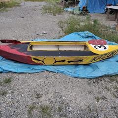 レジャー　手作りカヌーの画像