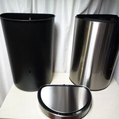 大型センサーゴミ箱　ステンレス外装　中古の画像