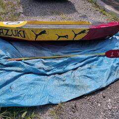 レジャー　手作りカヌーの画像