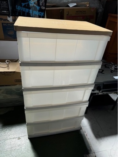 天板木製衣類収納　クローゼット収納　中古