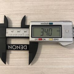 DENON デノン デンオン アルミ エンブレム プレート シルバー/ブラックの画像