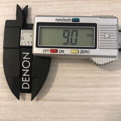 DENON デノン デンオン アルミ エンブレム プレート シルバー/ブラックの画像