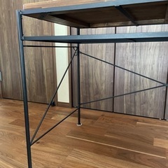 無垢材×アイアン　デスクの画像