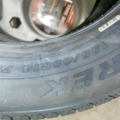 【 新品 組替込み 】１５５／６５Ｒ１４　タイヤ　２本セット　組替作業料コミコミ価格の画像