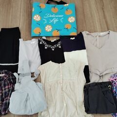 【再値下げ】【福袋】お洋服10点＋エコバッグ付　М〜Lサイズ