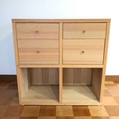 IKEAシェルフ　引き出し４つ付き棚