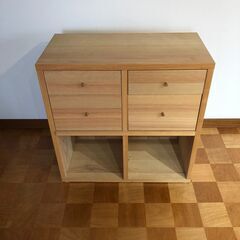 IKEAシェルフ　引き出し４つ付き棚の画像