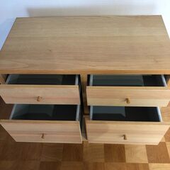 IKEAシェルフ　引き出し４つ付き棚の画像