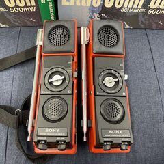 SONY トランシーバー ICB-670 2個セット 500mW 8ch ACアダプター