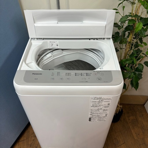 I539 ? ジモティー限定価格！ 2023年製♪ Panasonic 洗濯機 （6.0㎏) ⭐ 動作確認済 ⭐ クリーニング済