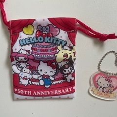 ハローキティ 巾着 アクリルキーホルダー