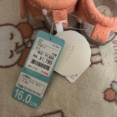 新品！お値下げ中！テータテート　サンダル　16,0㎝の画像