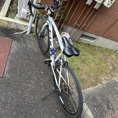 【お話し中】クロスバイク　白青　 の画像