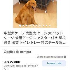 中型犬用のアイアン製ケージです。 フロントドア付きで屋根も開きます。