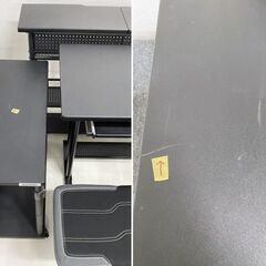 Bauhutte バウヒュッテ ゲーミングセット7点 デスク サイドデスク チェア オットマン 中古家具 店頭引取歓迎 R8580の画像