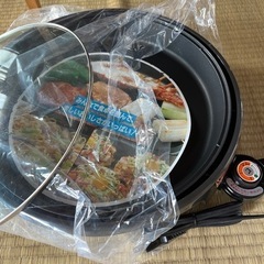 ホットプレート　深型グリルプレート　未使用　料理名人