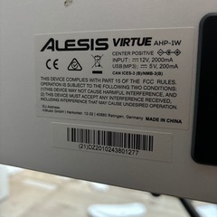 【引き渡し予定者決まりました】Alesis 88鍵盤 初心者向け 電子ピアノ ライトタッチ鍵盤の画像