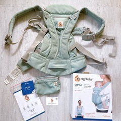 【短期間使用】 エルゴ　オムニブリーズ OMNI Breeze セージグリーン 限定カラーの画像