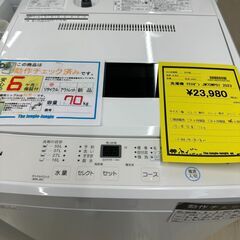 ジモティ来店特価!!　　洗濯機　マクスゼン　JW70WP01　2...