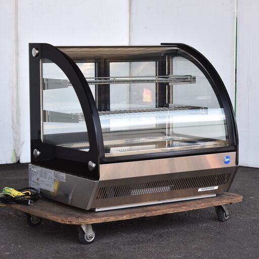 【ヤ取終了7/25】≪yt1519ジ≫ 美品 JCM/ジェーシーエム 卓上型対面冷蔵ショーケース JCMS-46T ラウンド型 曲面ガラス AC100V 内容量46L 2021年製造？ 製造番号/JCMS-46TJA00322022400860081 中古厨房機器/店舗用品/宮城県仙台市 60721-01