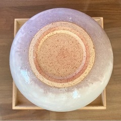 萩焼　花瓶の画像