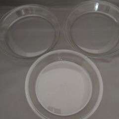 iwaki(イワキ) 耐熱ガラス パイ皿 外径25cm　3枚