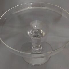 ガラスのコンポート皿　直径20ｃｍ　高さ13ｃｍの画像