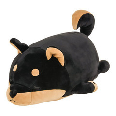 決まりました‼【新品】 黒柴 柴犬 クッション ぬいぐるみ マシ...