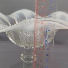 フラワー型コンポート皿　直径約27ｃｍ　高さ約18ｃｍの画像