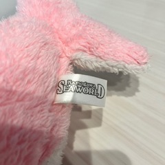 【美品】 鴨川シーワールド シャチ ピンク ぬいぐるみの画像