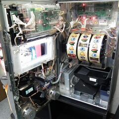 パチスロ実機【三洋 戦国嵐～覚醒の章～】コイン不要器・無段階