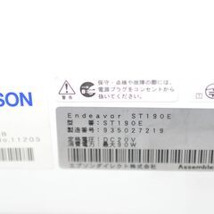 中古良品省スペースPC EPSON Endeavor ST190E/Core i5-8500T/メモリ8GB/SSD256GB+HDD500GB/Win11の画像