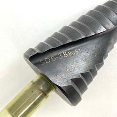 【中古品】ハウスビーエム HOUSE BM 鉄・ステン ステップドリル 15段 10㎜チャック式 ストレート軸タイプ SD6-38 工具 ※ほぼ未使用かと思われますの画像