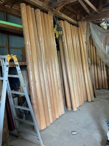 床柱！未使用！DIY!日曜大工！しぼり（人造）