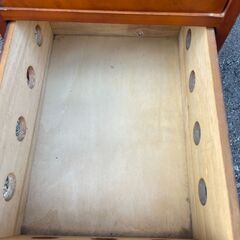 ★ 昭和 レトロ 風 家具 野菜 ストッカー ワゴン 80x30x40cm ゴロ付 引出 収納 4段の画像