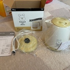 新品　スケーター 電気ケトル プーさん  1.1Lの画像
