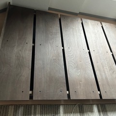 （受取人決定済）ダブルベットフレーム　木製　ローベッド