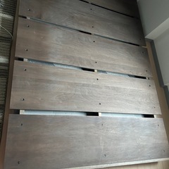 （受取人決定済）ダブルベットフレーム　木製　ローベッドの画像