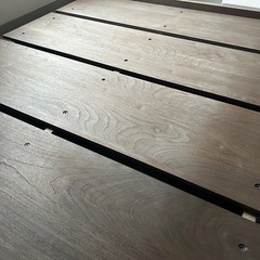 （受取人決定済）ダブルベットフレーム　木製　ローベッドの画像