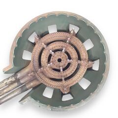 24Y479 ジ 業務用鋳物コンロ 3重 外側直径43cm LPガス用 厨房機器 中古品の画像