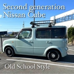 間もなく終了、車検有りレア二代目キューブ、人気アクアミント、Z11中期 の画像