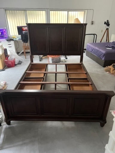 8月1日まで　家具 ベッド フレーム WD ワイド ダブルベッド