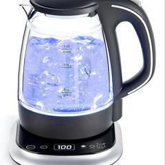 ケトル 温度調節 ガラス 1.0L 【2023年最新昇級版】ケト...
